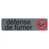 Exacompta - Pictogramme - Défense de fumer - 44 x 165 mm - aluminium brossé