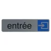 Exacompta - Pictogramme - Entrée - 44 x 165 mm - aluminium brossé