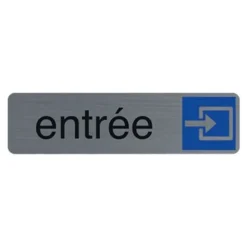 Exacompta - Pictogramme - Entrée - 44 x 165 mm - aluminium brossé
