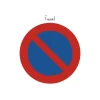 Exacompta - Pictogramme - interdiction de stationner - 300 x 300 mm - rouge