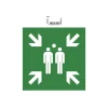 Exacompta - Pictogramme - point de rassemblement - 200 x 200 mm - vert