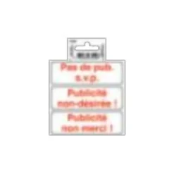 Exacompta - Pictogramme - Publicité interdite - 100 x 100 mm