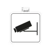 Exacompta - Pictogramme - surveillance vidéo - 200 x 200 mm - blanc