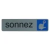 Exacompta - Pictogramme - Sonnez - 44 x 165 mm - aluminium brossé