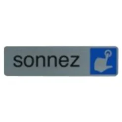 Exacompta - Pictogramme - Sonnez - 44 x 165 mm - aluminium brossé