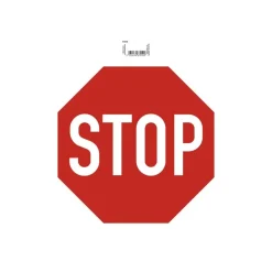 Exacompta - Pictogramme - stop - 300 x 300 mm - rouge