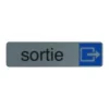 Exacompta - Pictogramme - Sortie - 44 x 165 mm - aluminium brossé