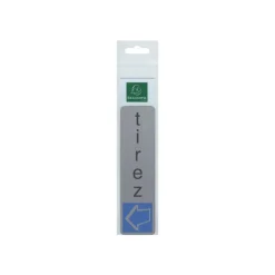 Exacompta - Pictogramme - Tirez - 44 x 165 mm - aluminium brossé
