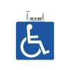 Exacompta - Pictogramme adhésif "accès handicapés" - 100 x 100 mm