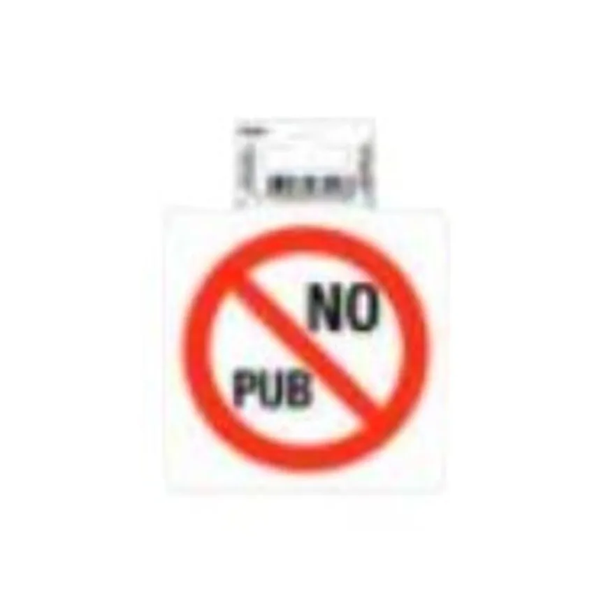 Exacompta - Pictogramme adhésif "no pub" - 100 x 100 mm