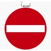 Exacompta - Pictogramme adhésif "sens interdit" - 20 cm de diamètre