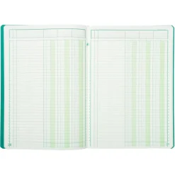 Exacompta - Piqûre à tête paresseuse - 3 colonnes sur 1 page - 29,7 x 21 cm - 80 pages