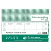 Exacompta - Piqûre 24 x 32 cm - Registre des accidents de travail - 20 pages