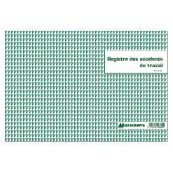 Exacompta - Piqûre 24 x 32 cm - Registre des accidents de travail - 20 pages