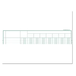 Exacompta - Piqûre comptable - 8 colonnes par page - 32 x 25 cm - 80 pages