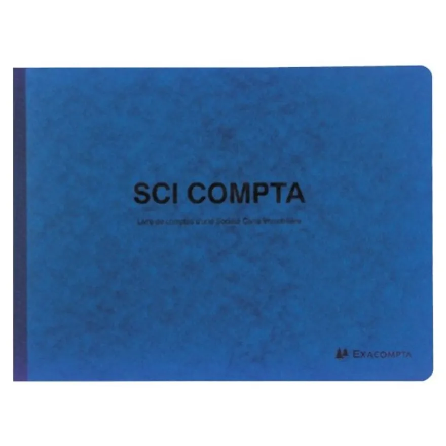 Exacompta - Piqûre SCI Compta - 24 x 32 cm - 80 pages