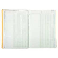 Exacompta - Piqûre tête paresseuse - 6 colonnes par page - A4