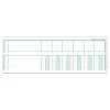 Exacompta - Piqûre tête paresseuse - 6 colonnes par page - A4