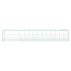 Exacompta - Piqûre tête paresseuse - 11 colonnes par page - 27 x 32 cm