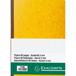 Exacompta - Piqûre 5x5 folioté - 29,7 x 21 cm - 80 pages