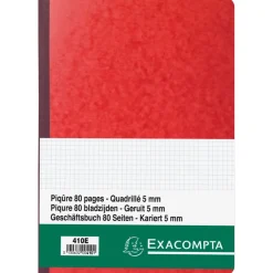 Exacompta - Piqûre 5x5 folioté - 29,7 x 21 cm - 80 pages