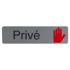 Exacompta - Plaque adhésive - 16,5 x 4,4 cm - Privé