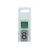 Exacompta - Plaque adhésive chiffre 1 - 25 x 44 mm - aluminium brossé