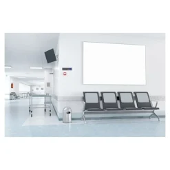 Exacompta - Plaque de signalisation Surveillance caméra - 165 x 44 mm - aluminium brossé