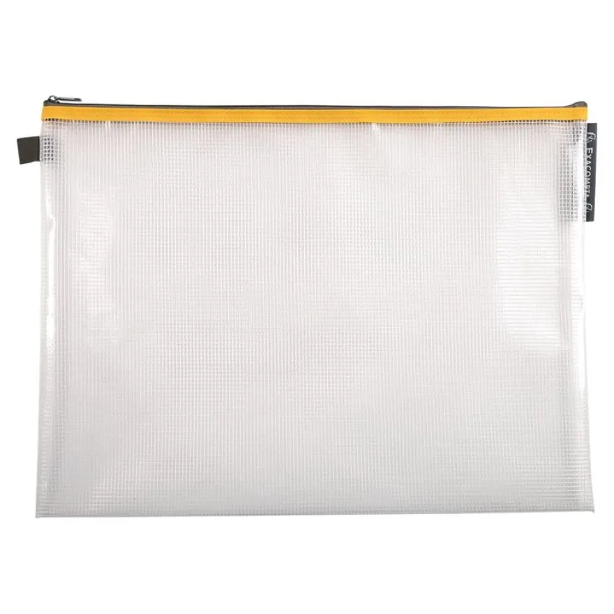Exacompta - Pochette à fermeture éclair en plastique souple - A3 - disponible dans différentes couleurs