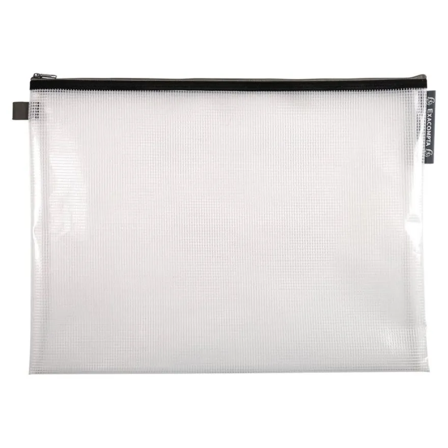 Exacompta - Pochette à fermeture éclair en plastique souple - A3 - disponible dans différentes couleurs