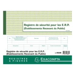 Exacompta - Registre de sécurité ERP - 32 pages - 24 x 32 cm