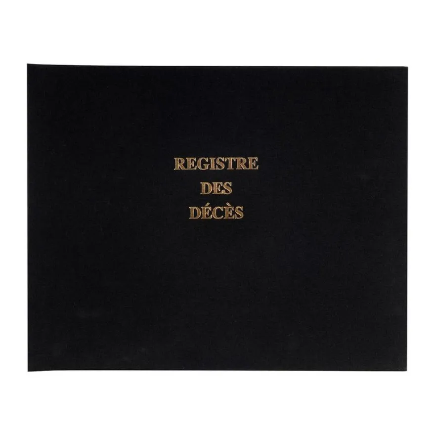 Exacompta - Registre des décès pour les hôpitaux, établissements sociaux - 24 x 32 cm