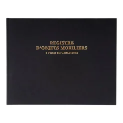 Exacompta - Registre des objets mobiliers pour les garages - 32 x 24 cm