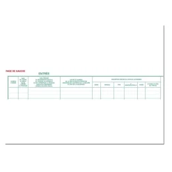 Exacompta - Registre des objets mobiliers pour les garages - 32 x 24 cm