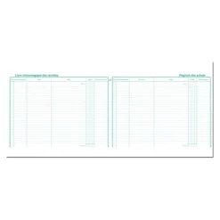 Exacompta - Registre des recettes/achats pour auto-entrepreneurs - 24 x 32 cm