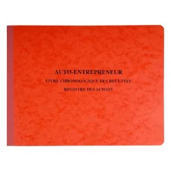 Exacompta - Registre des recettes/achats pour auto-entrepreneurs - 24 x 32 cm