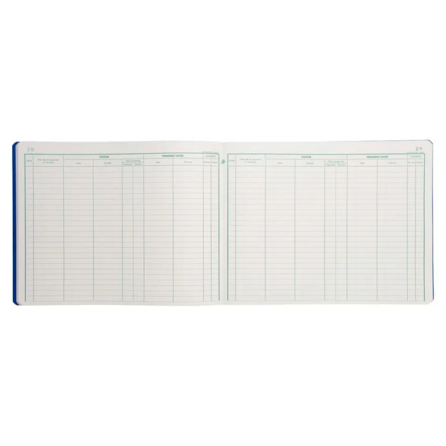 Exacompta - Registre des visites - 25 x 32 cm - 80 pages