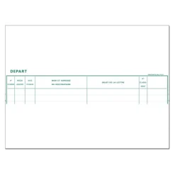 Exacompta - Registre Départ du courrier - 32 x 27 cm - 200 pages