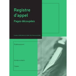 Exacompta - Registre d'appels journalier - pages découpées - A4