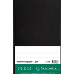 Exacompta - Registre ligné folioté - 36 x 22,5 cm - 300 pages