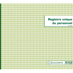 Exacompta - Registre unique du personnel - 27 x 32 cm