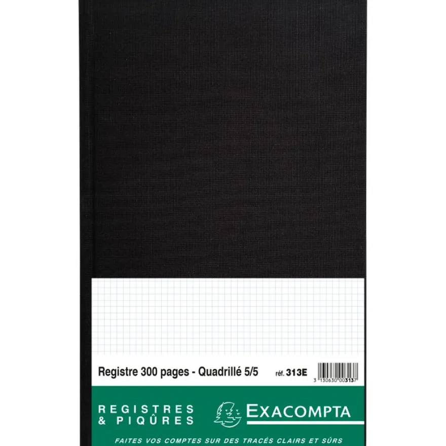 Exacompta - Registre 5x5 folioté - 36 x 22,5 cm - 300 pages