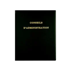 Exacompta - Reliure Délibérations des conseils d'administration - 4 anneaux