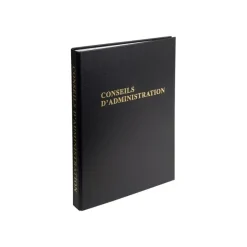 Exacompta - Reliure Délibérations des conseils d'administration - 4 anneaux