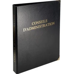 Exacompta - Reliure registre Conseils d'administration - 32 x 26 cm - 4 anneaux avec recharge 100 feuillets