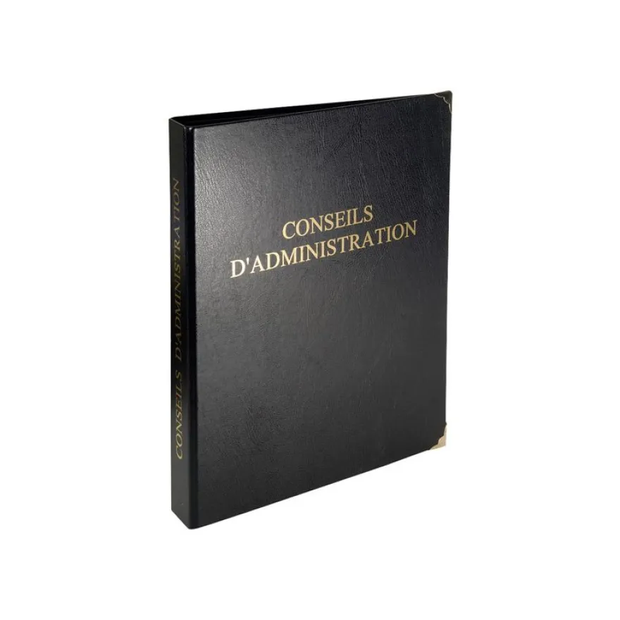 Exacompta - Reliure registre Conseils d'administration - 32 x 26 cm - 4 anneaux avec recharge 100 feuillets