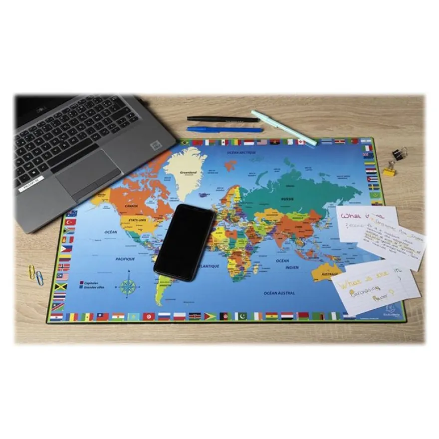 Exacompta - Sous-main PVC - Monde