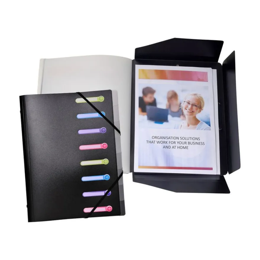 Exacompta - Trieur polypro 8 positions - noir