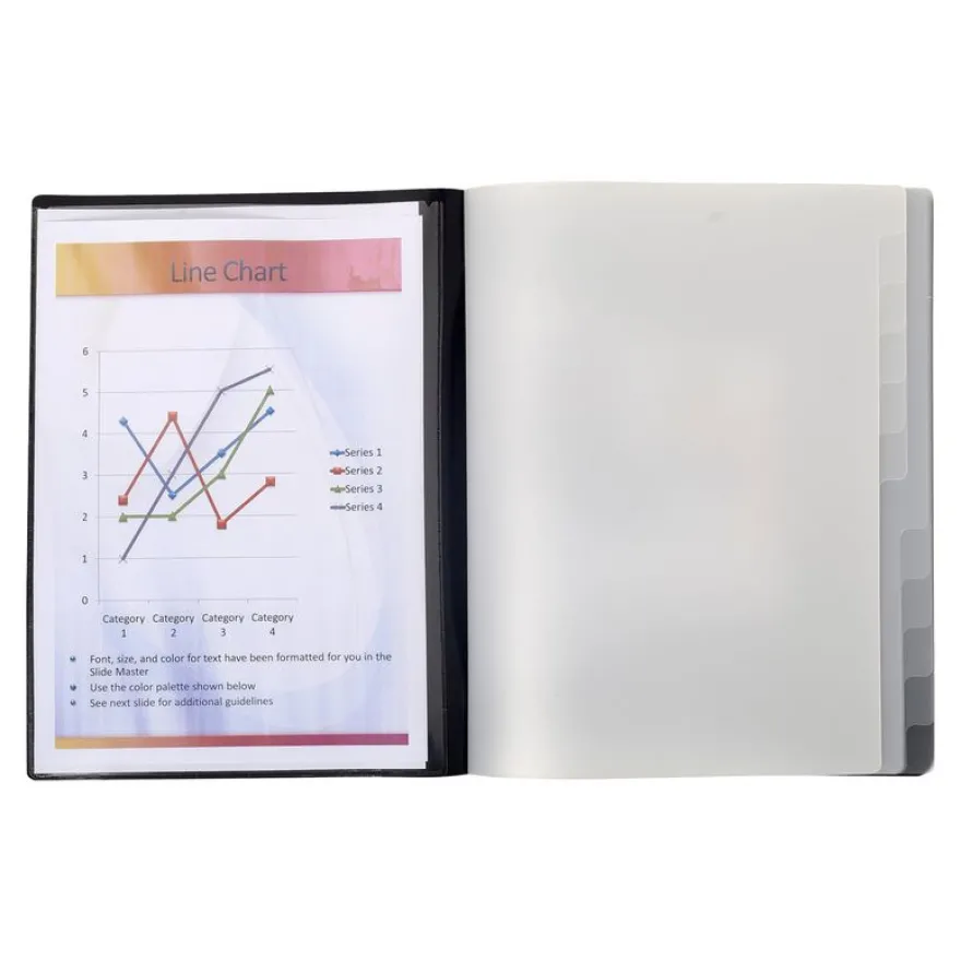 Exacompta - Trieur polypro 12 positions - noir