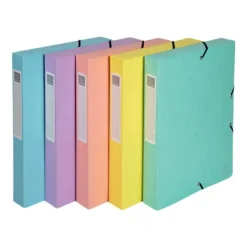 Exacompta Aquarel - Boîte de classement - dos 60 mm - disponible dans différentes couleurs pastels